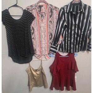 Women's Top Lot Size M New York & Co a.n.a Notations Blouses Work Casual Bundle